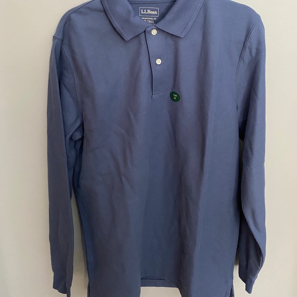 LL bean long sleeve polo